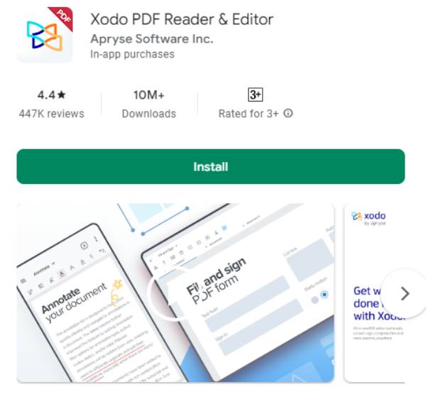 تطبيق Xodo PDF Reader & Editor.