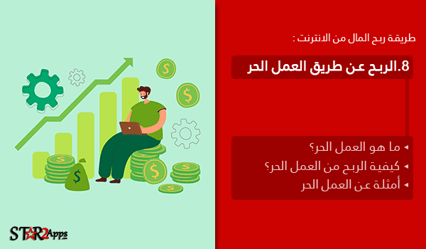 الربح عن طريق العمل الحر.