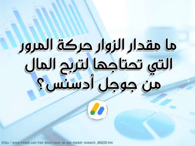 ما مقدار حركة المرور التي تحتاجها لتربح المال من جوجل أدسنس