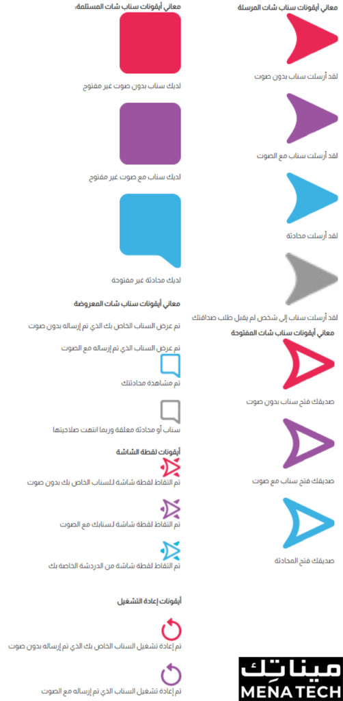 رموز سناب شات اخرى.